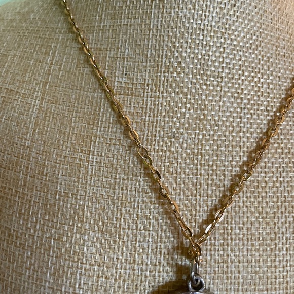 Double Sided Silver and Gold Angel Pendant - Picture 6 of 8